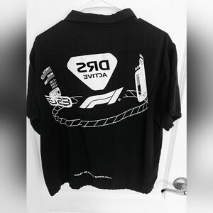 PacSun Black Graphic Tee with White Accents